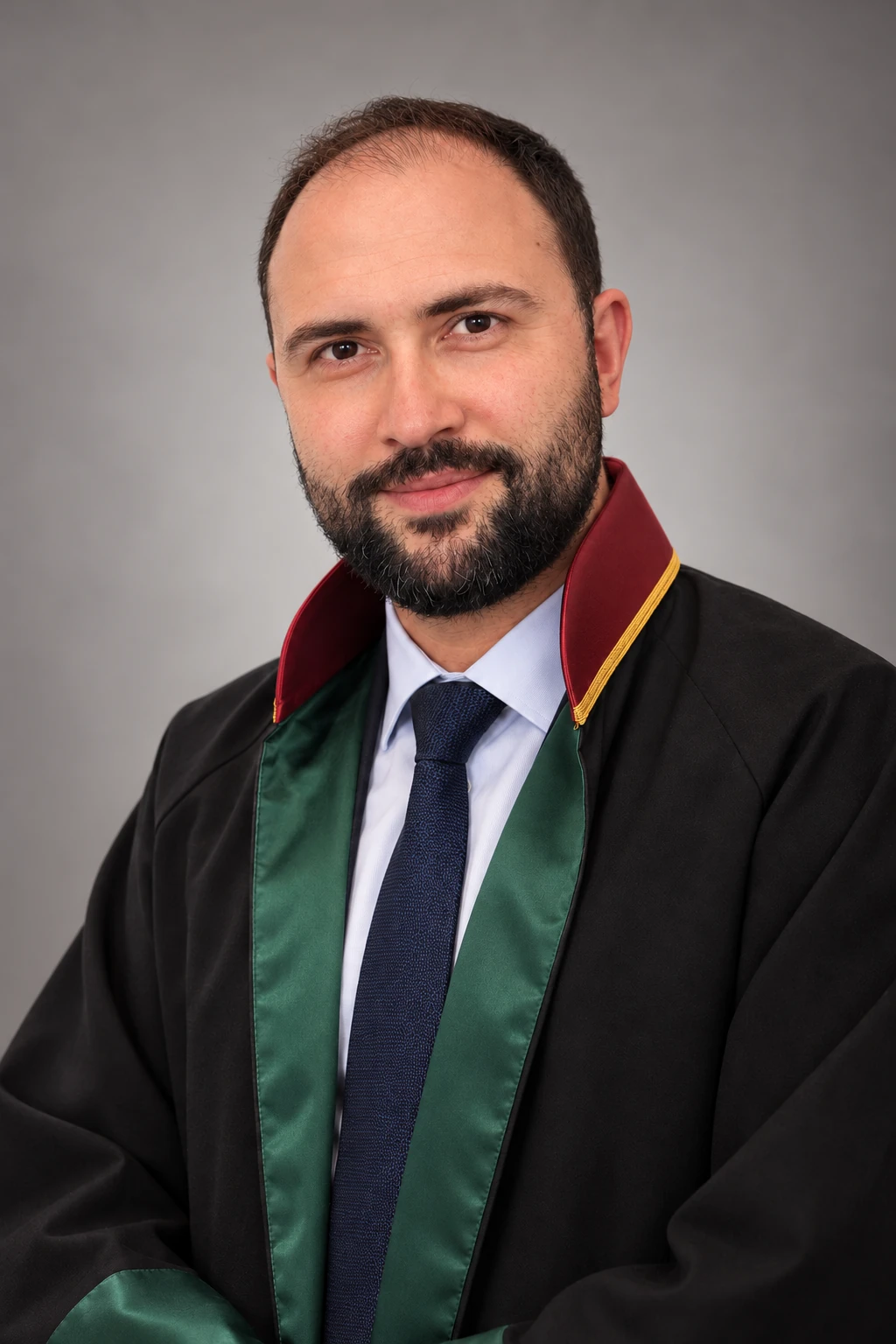 Avukat ve Uzman Arabulucu İlker Cebeci’nin cübbeli portresi