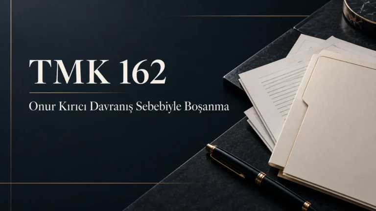 tmk 162 onur kırıcı davranış sebebiyle boşanma davası öne çıkarılmış görsel